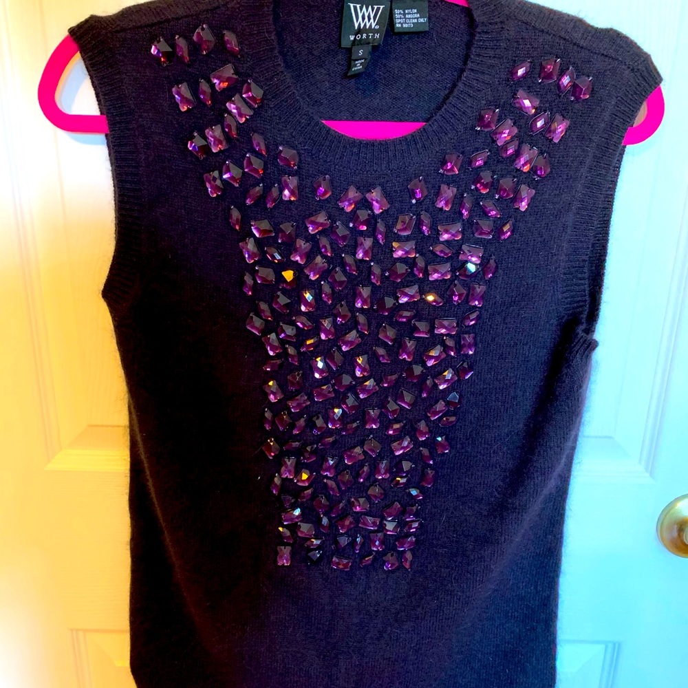 Worth embellished Sweater size small